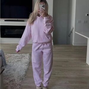 SKIMS cotton fleece cherry blossom set